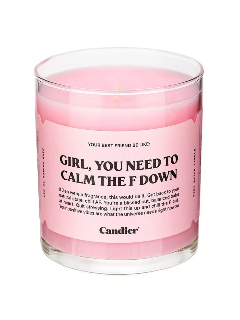 Candier Girl You Need To Calm The F Down Candle